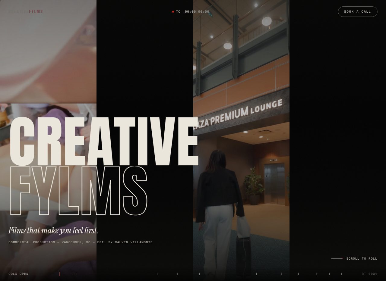 The Creative Fylms website